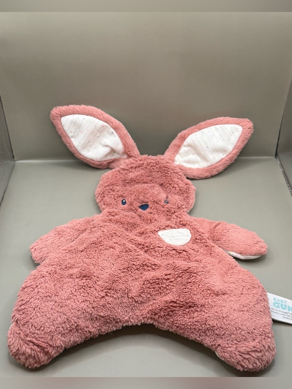 GUND Baby Oh So Snuggly Bunny Lovey Doudou Lapin Baby Soother Bunny Plush